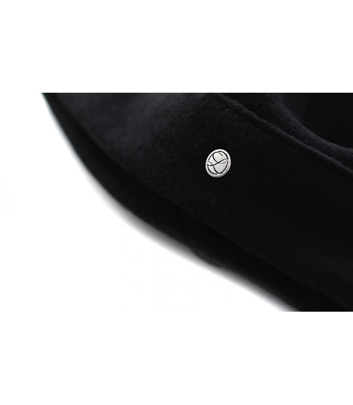 flor gorro de lana negro flor gorro de lana negro
